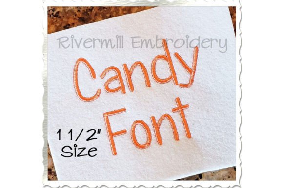 1 1/2 Candy Font: Sweet Stitching for Gifts