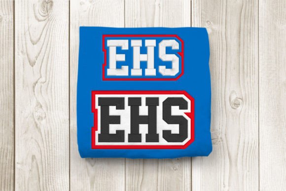 EHS High School Initials Embroidery: Seasonal Design Review