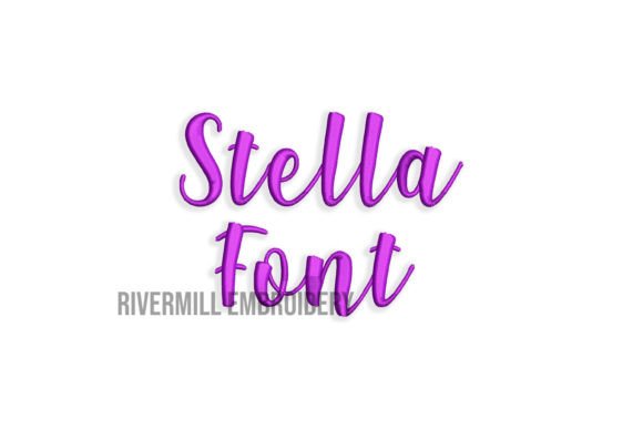 Half Inch Stella Embroidery Font Review
