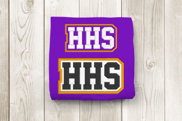 HHS High School Initials: Seasonal Embroidery Review