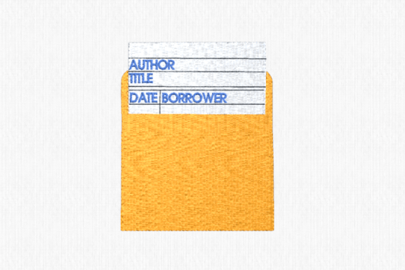 Library Checkout Pocket: A Craft Fair Embroidery Review