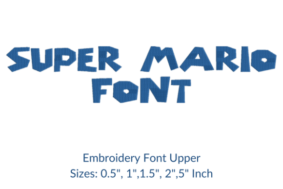 Super Mario Font Embroidery Design Review