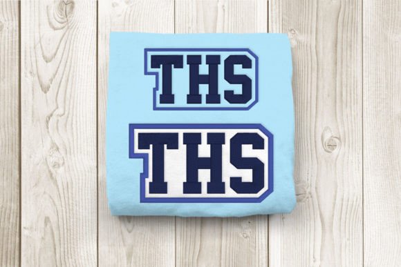 THS High School Initials: Embroidery Design Review