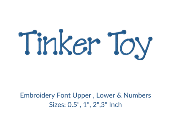 Tinker Toy Font: A Seller’s Embroidery Review